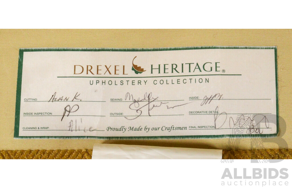 Pair of Drexel Heritage Two Seater Lounges