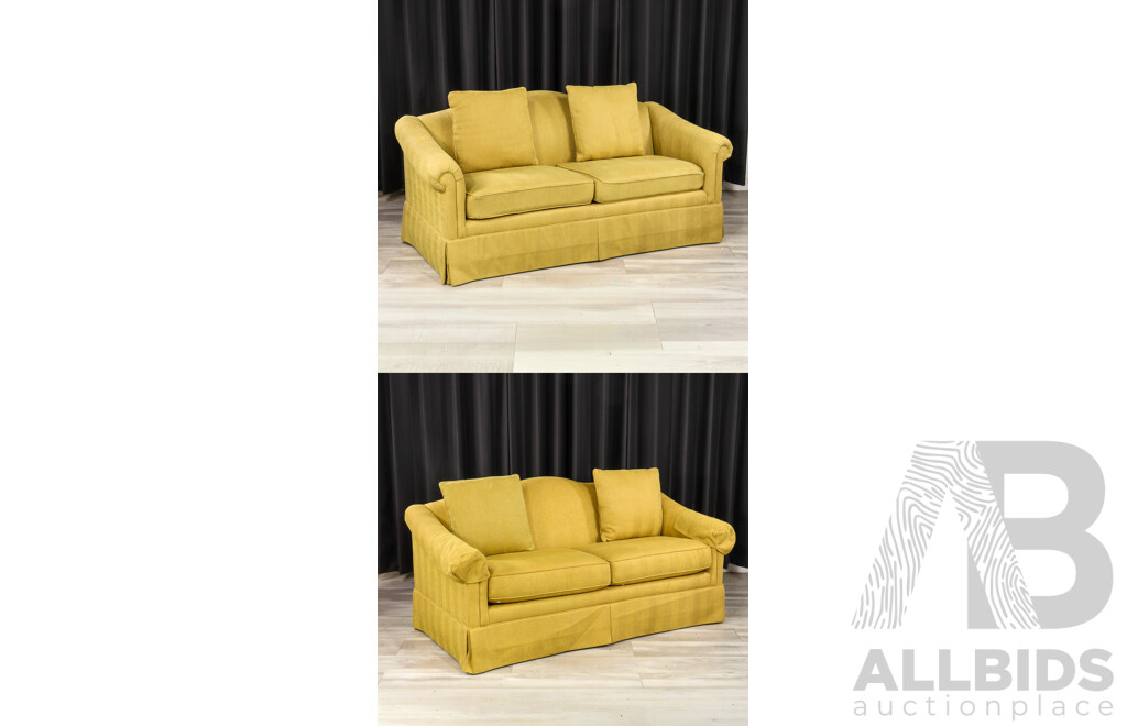 Pair of Drexel Heritage Two and a Half Seater Lounges