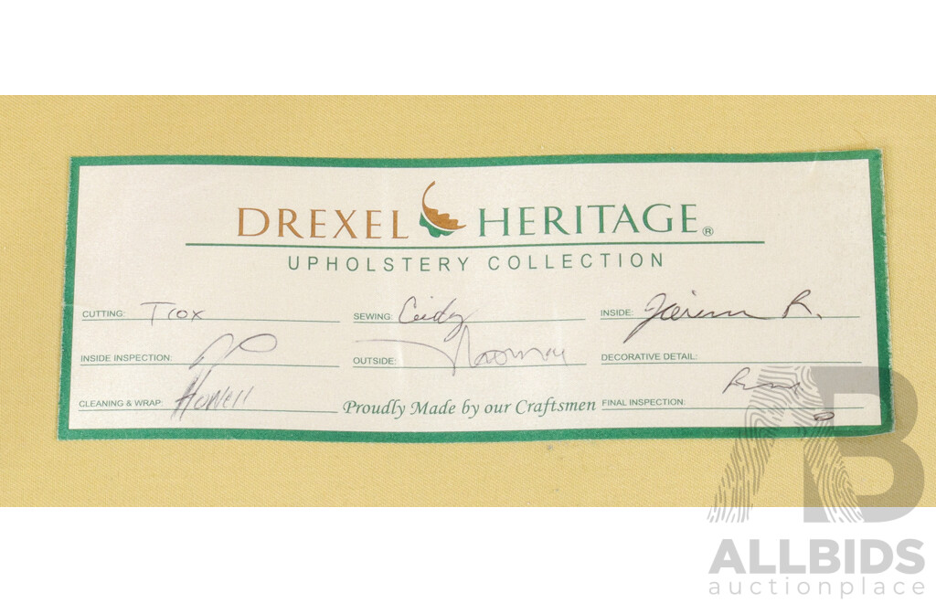 Pair of Drexel Heritage Two Seater Lounges