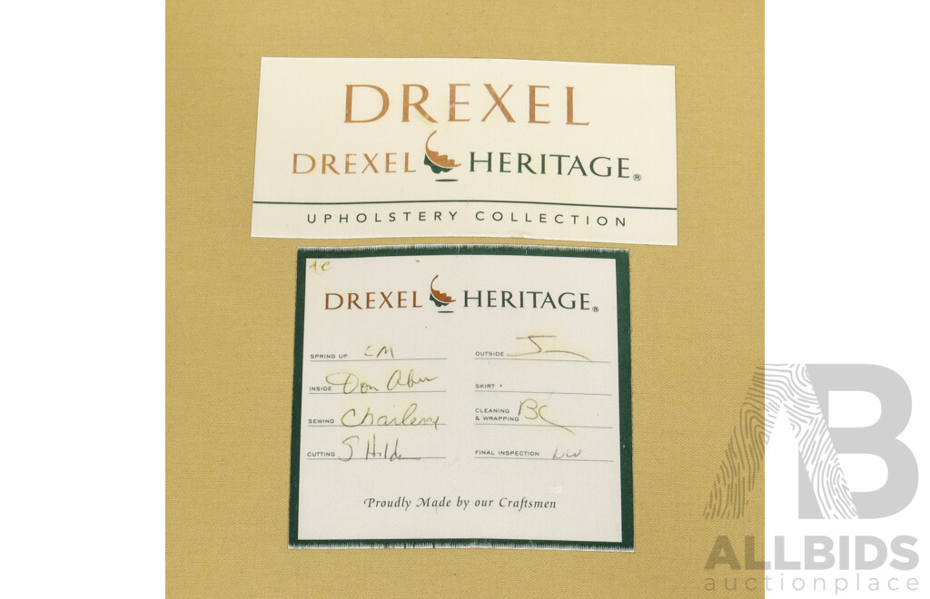 Drexel Heritage Fabric Two and a Half Seater Lounge