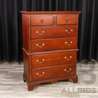 Georgian Style Chest on Chest by Drexel Furniture