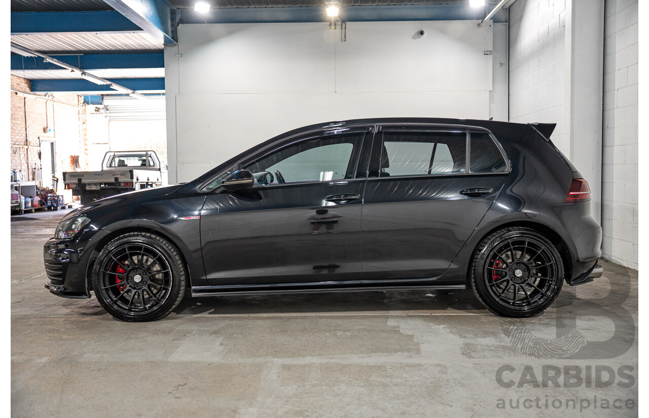 8/2016 Volkswagen Golf GTi AU MY16 5d Hatchback Deep Black Pearl Turbo 2.0L