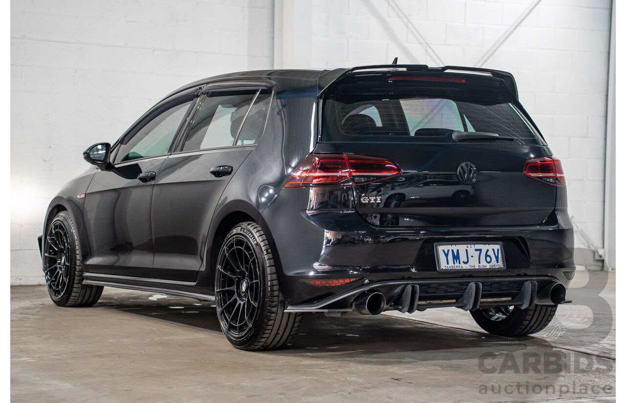 8/2016 Volkswagen Golf GTi AU MY16 5d Hatchback Deep Black Pearl Turbo 2.0L