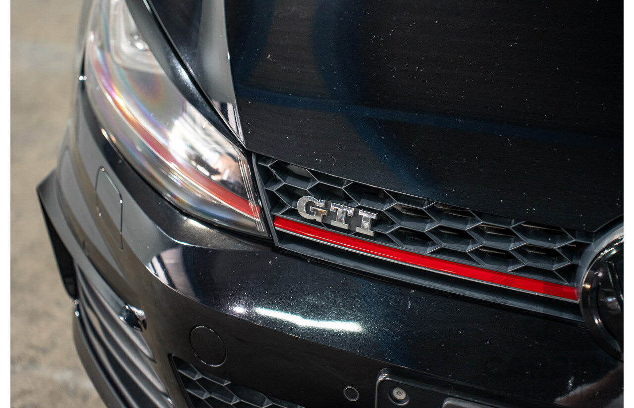 8/2016 Volkswagen Golf GTi AU MY16 5d Hatchback Deep Black Pearl Turbo 2.0L