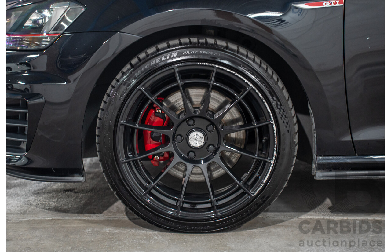 8/2016 Volkswagen Golf GTi AU MY16 5d Hatchback Deep Black Pearl Turbo 2.0L