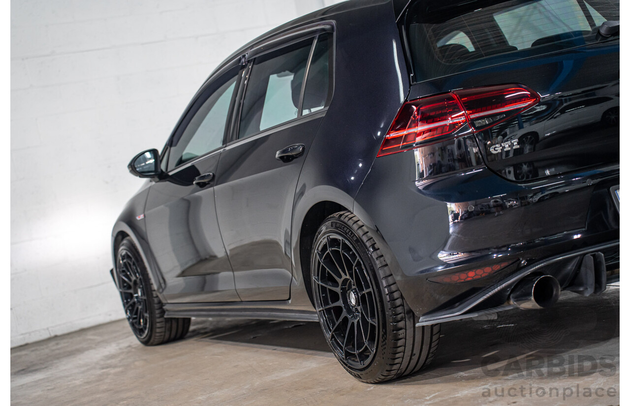 8/2016 Volkswagen Golf GTi AU MY16 5d Hatchback Deep Black Pearl Turbo 2.0L