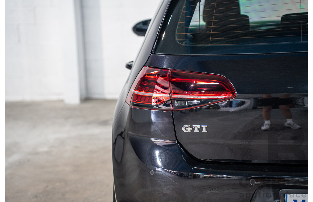 8/2016 Volkswagen Golf GTi AU MY16 5d Hatchback Deep Black Pearl Turbo 2.0L
