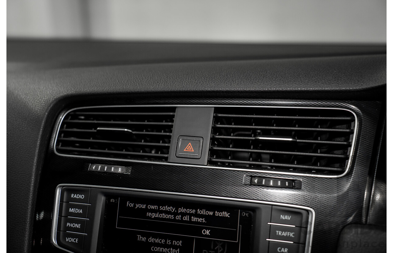 8/2016 Volkswagen Golf GTi AU MY16 5d Hatchback Deep Black Pearl Turbo 2.0L