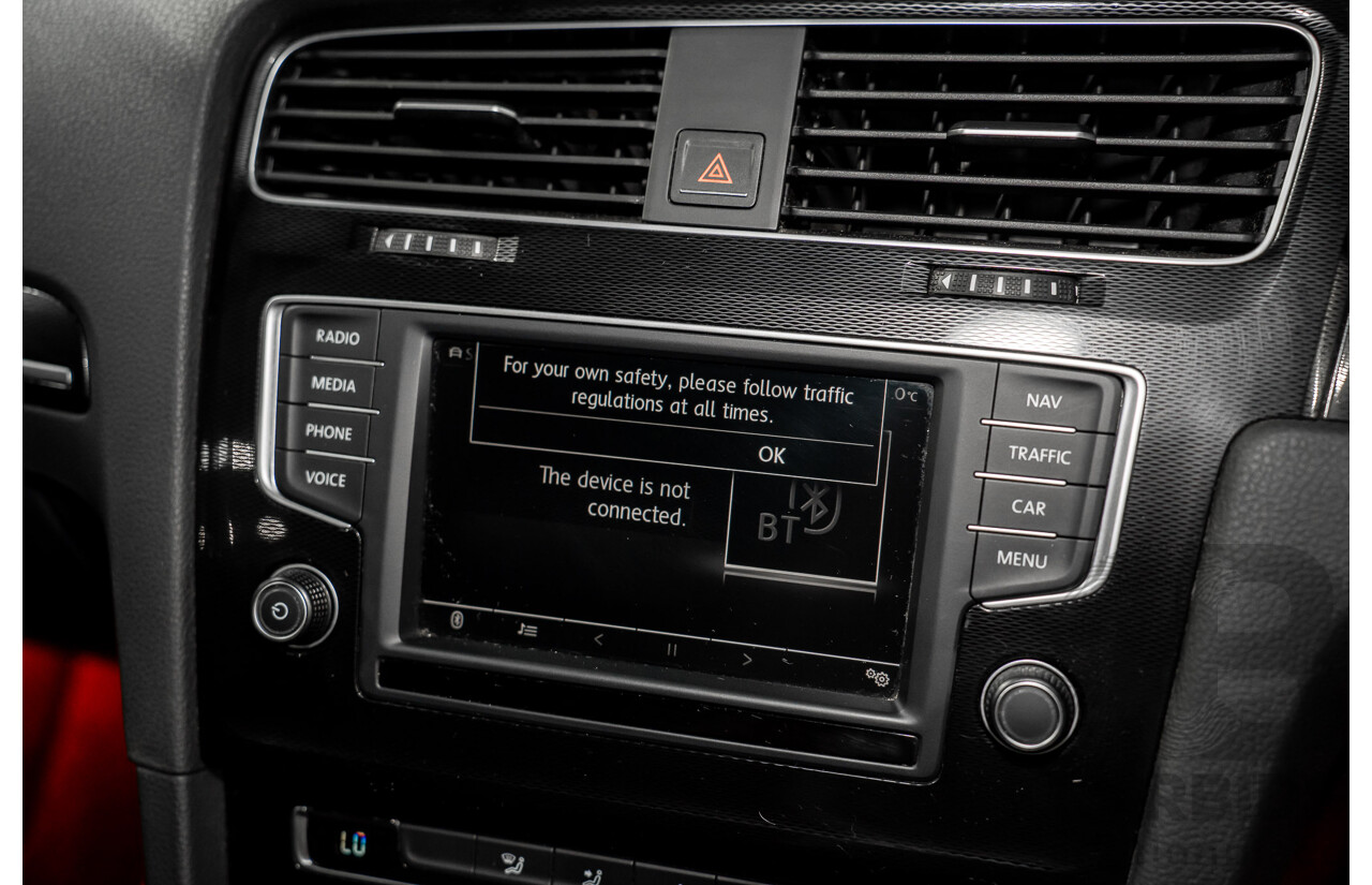 8/2016 Volkswagen Golf GTi AU MY16 5d Hatchback Deep Black Pearl Turbo 2.0L