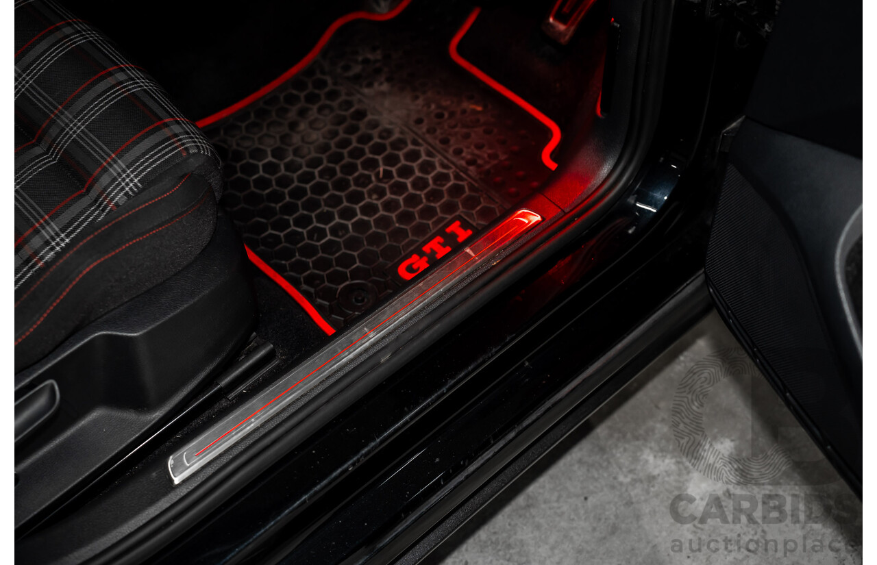 8/2016 Volkswagen Golf GTi AU MY16 5d Hatchback Deep Black Pearl Turbo 2.0L