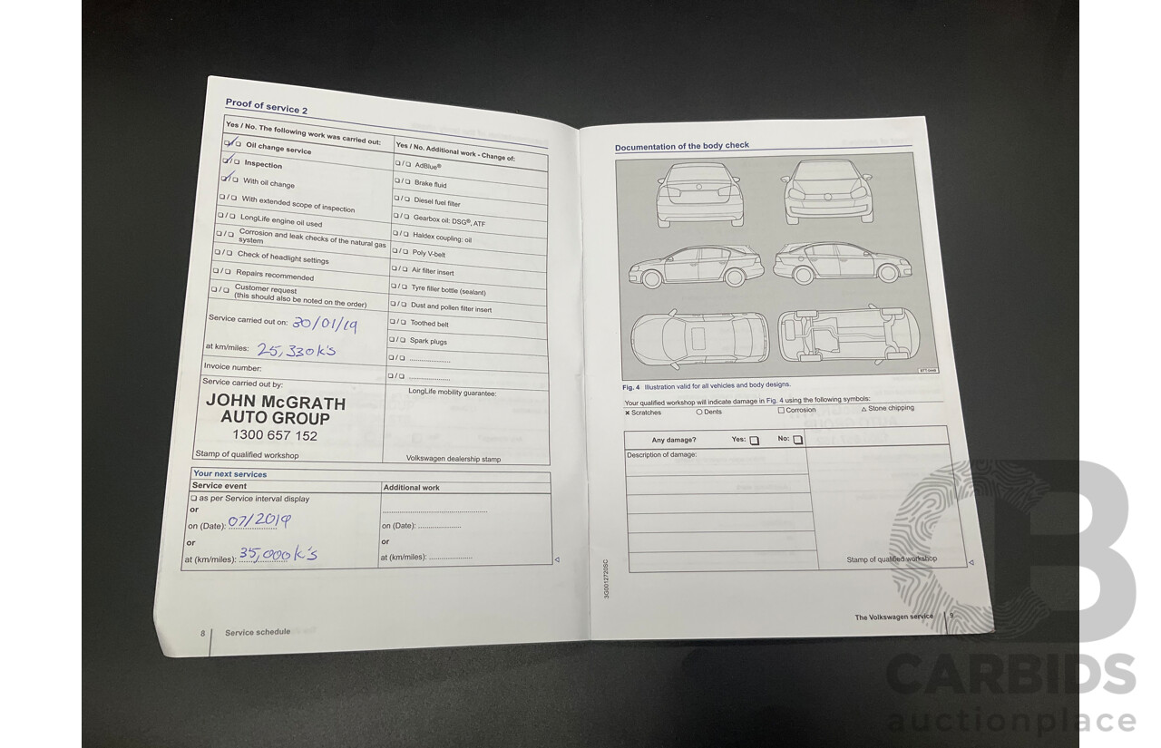 8/2016 Volkswagen Golf GTi AU MY16 5d Hatchback Deep Black Pearl Turbo 2.0L