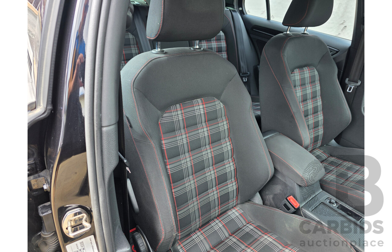 8/2016 Volkswagen Golf GTi AU MY16 5D Hatchback Deep Black Pearlescent Turbo 2.0L