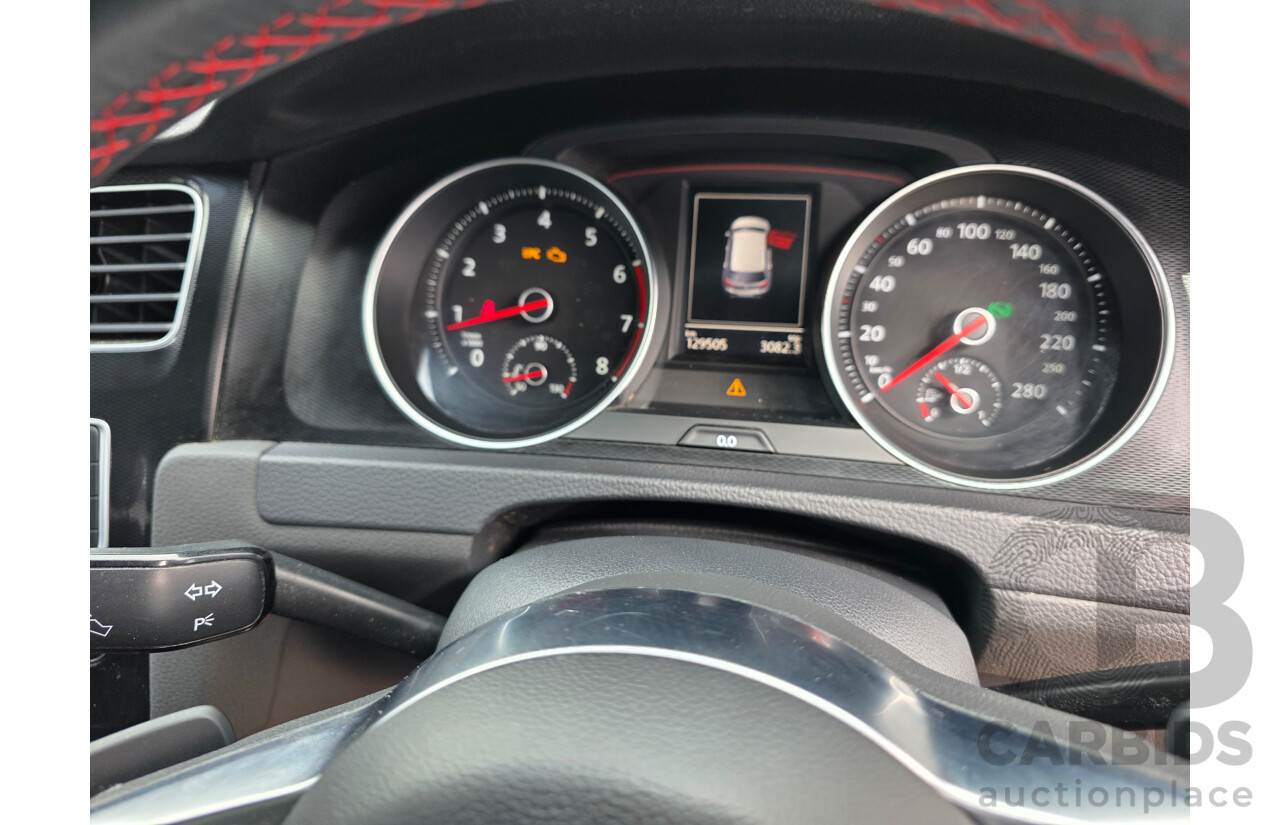 8/2016 Volkswagen Golf GTi AU MY16 5D Hatchback Deep Black Pearlescent Turbo 2.0L