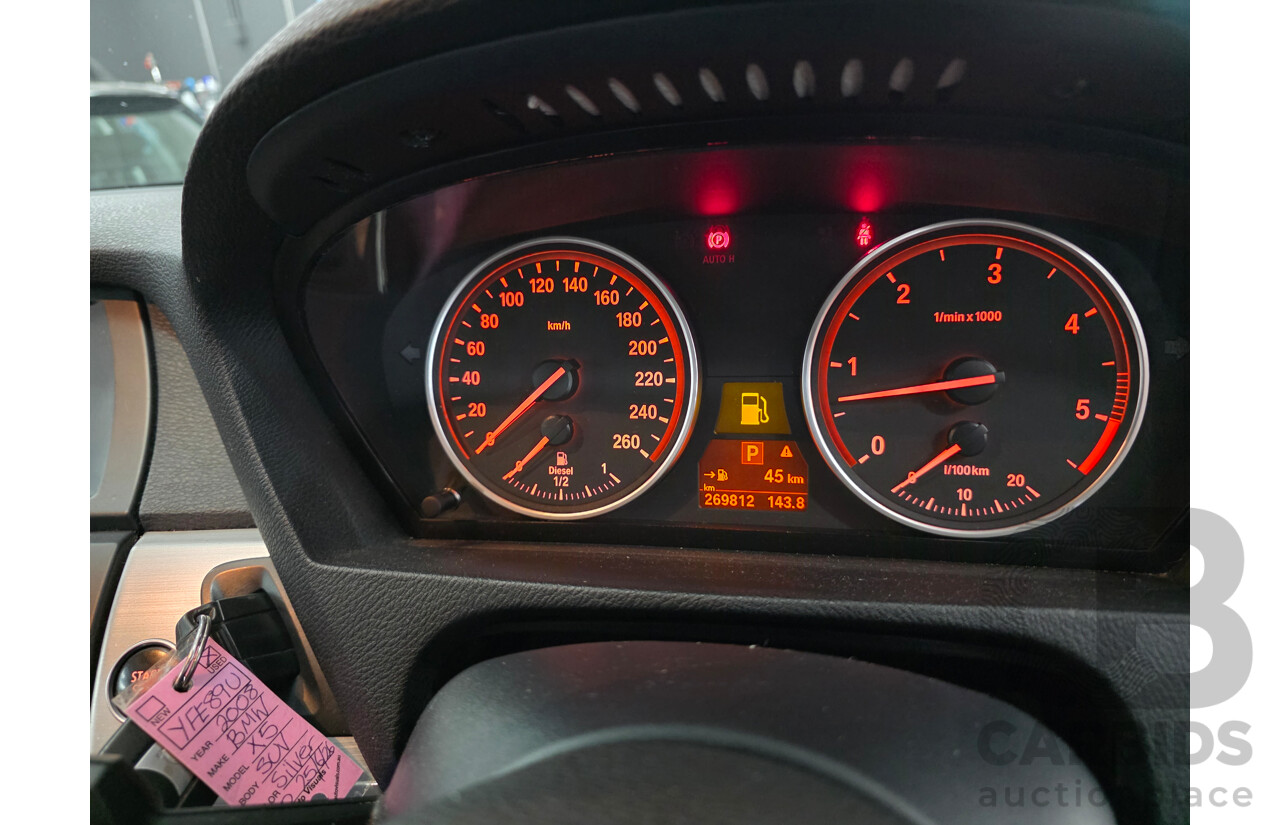 5/2008 BMW X5 3.0D E70 4d Wagon Silver Turbo Diesel 3.0L - 7 Seats