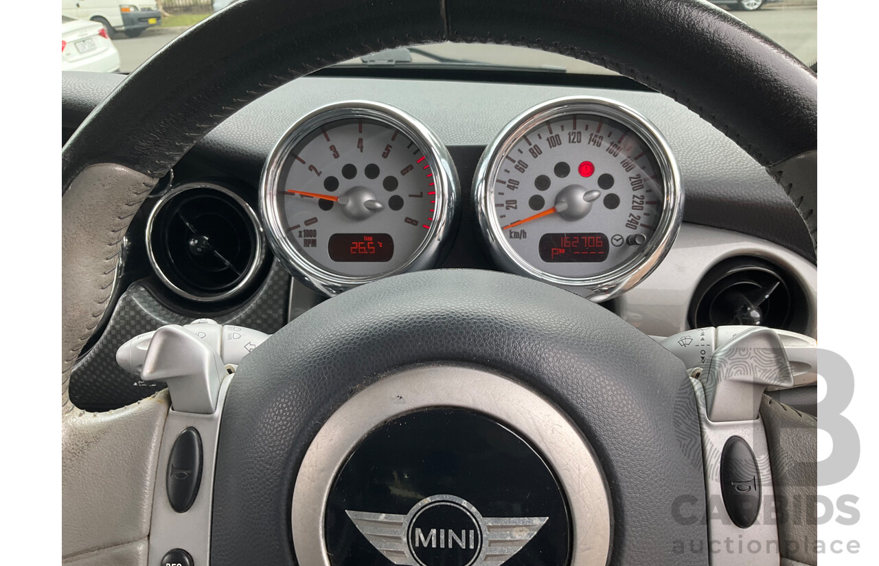 6/2006 Mini Cooper Park Lane R50 2d Hatchback Royal Grey Metallic/Silver Roof 1.6L