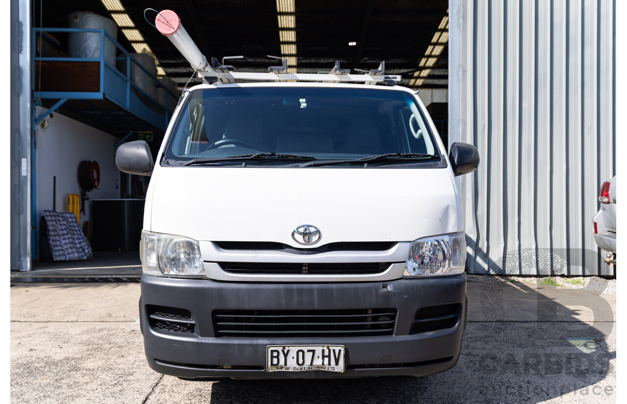 9/2008 Toyota Hiace LWB KDH201R MY07 Upgrade 4d Van Iceberg White Turbo Diesel 3.0L