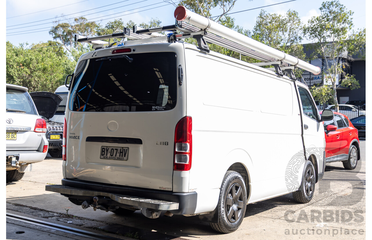 9/2008 Toyota Hiace LWB KDH201R MY07 Upgrade 4d Van Iceberg White Turbo Diesel 3.0L