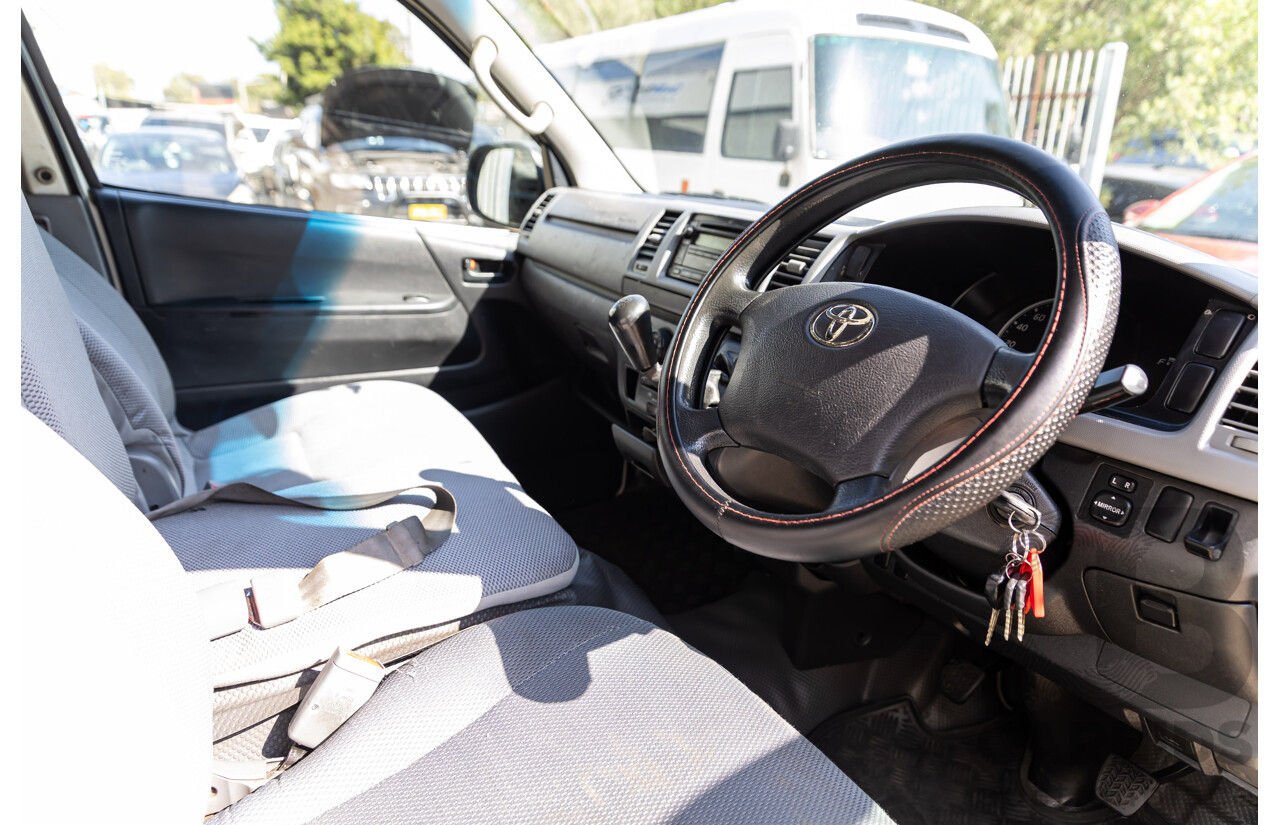 9/2008 Toyota Hiace LWB KDH201R MY07 Upgrade 4d Van Iceberg White Turbo Diesel 3.0L