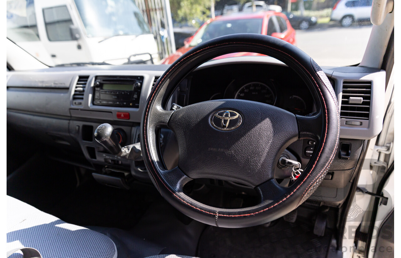 9/2008 Toyota Hiace LWB KDH201R MY07 Upgrade 4d Van Iceberg White Turbo Diesel 3.0L