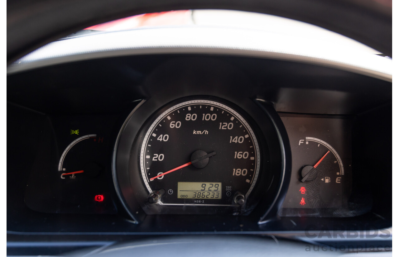 9/2008 Toyota Hiace LWB KDH201R MY07 Upgrade 4d Van Iceberg White Turbo Diesel 3.0L