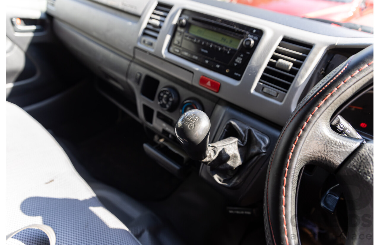 9/2008 Toyota Hiace LWB KDH201R MY07 Upgrade 4d Van Iceberg White Turbo Diesel 3.0L