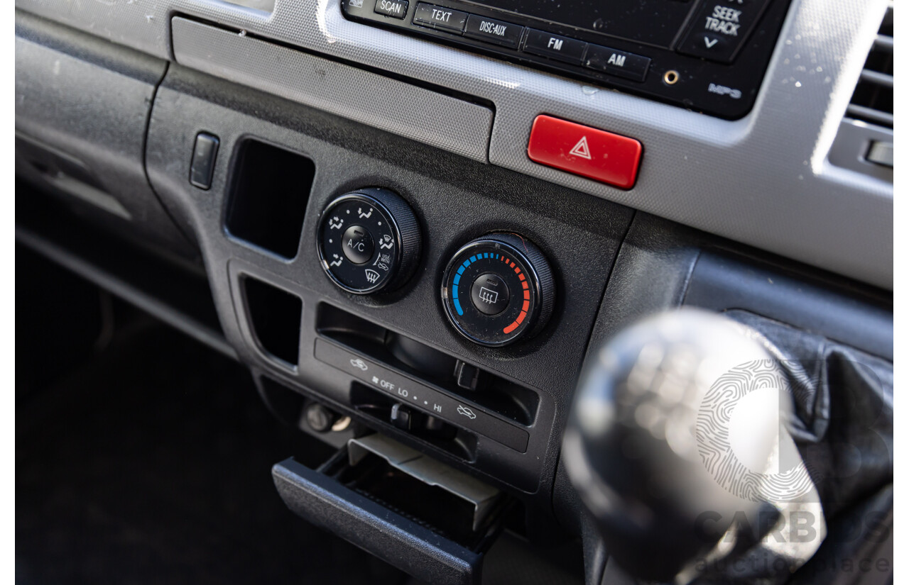 9/2008 Toyota Hiace LWB KDH201R MY07 Upgrade 4d Van Iceberg White Turbo Diesel 3.0L