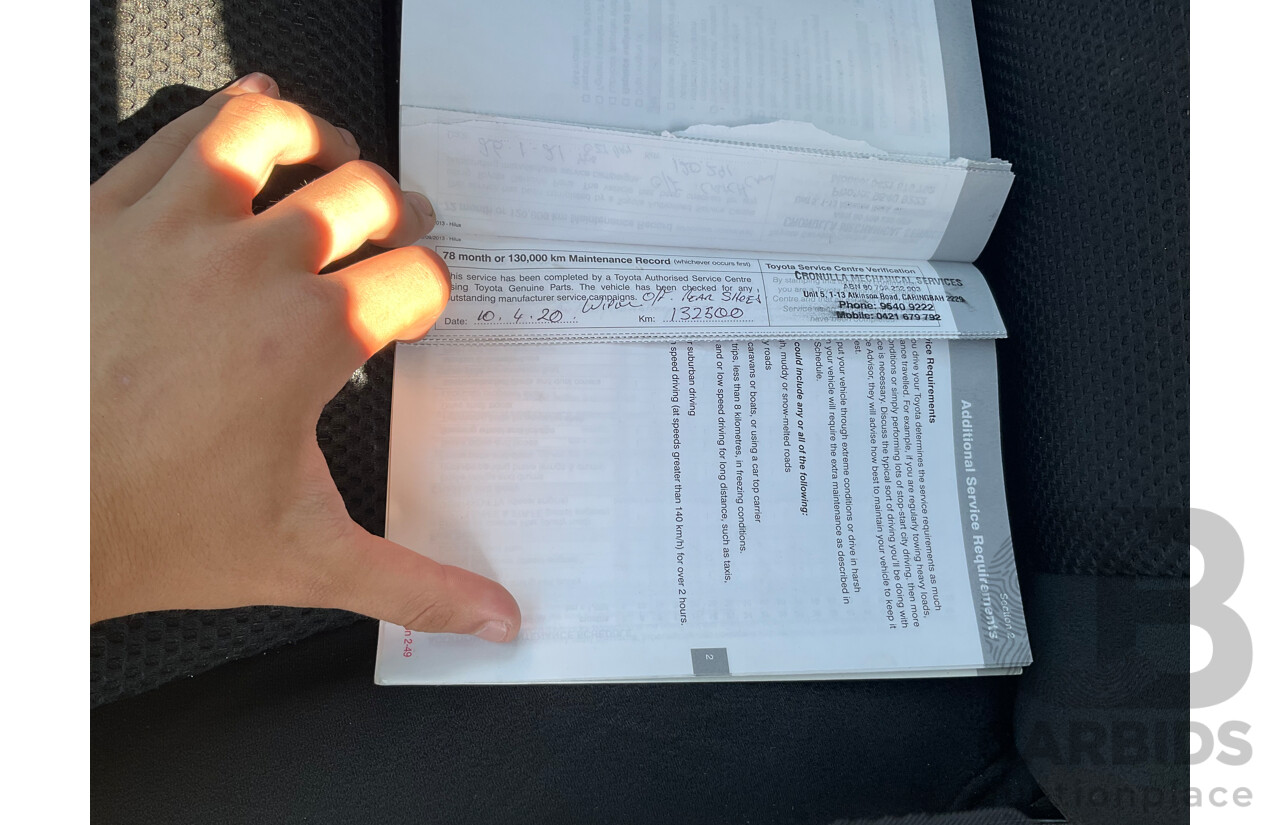 7/2014 Toyota Hilux SR5 (4x4) KUN26R MY14 Dual Cab P/Up Cool White Turbo Diesel 3.0L