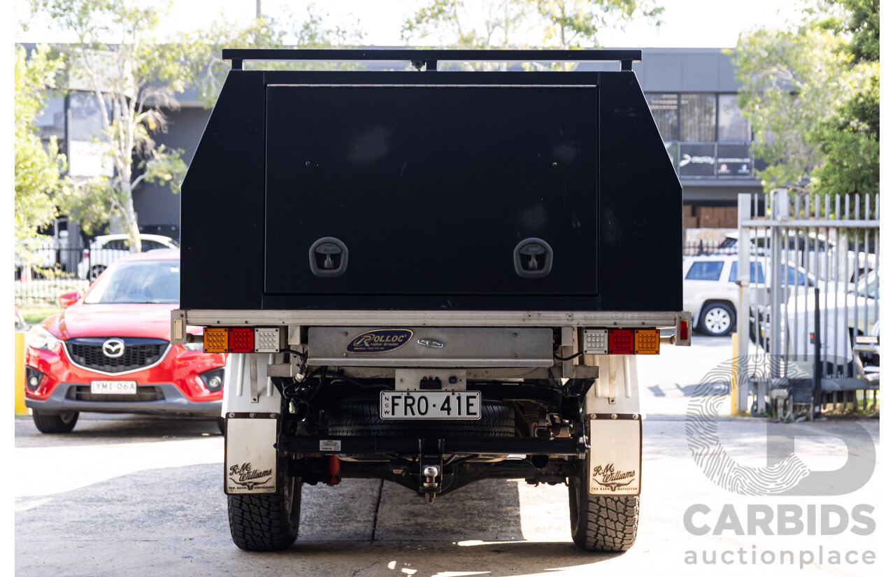 7/2014 Toyota Hilux SR5 (4x4) KUN26R MY14 Dual Cab P/Up Cool White Turbo Diesel 3.0L