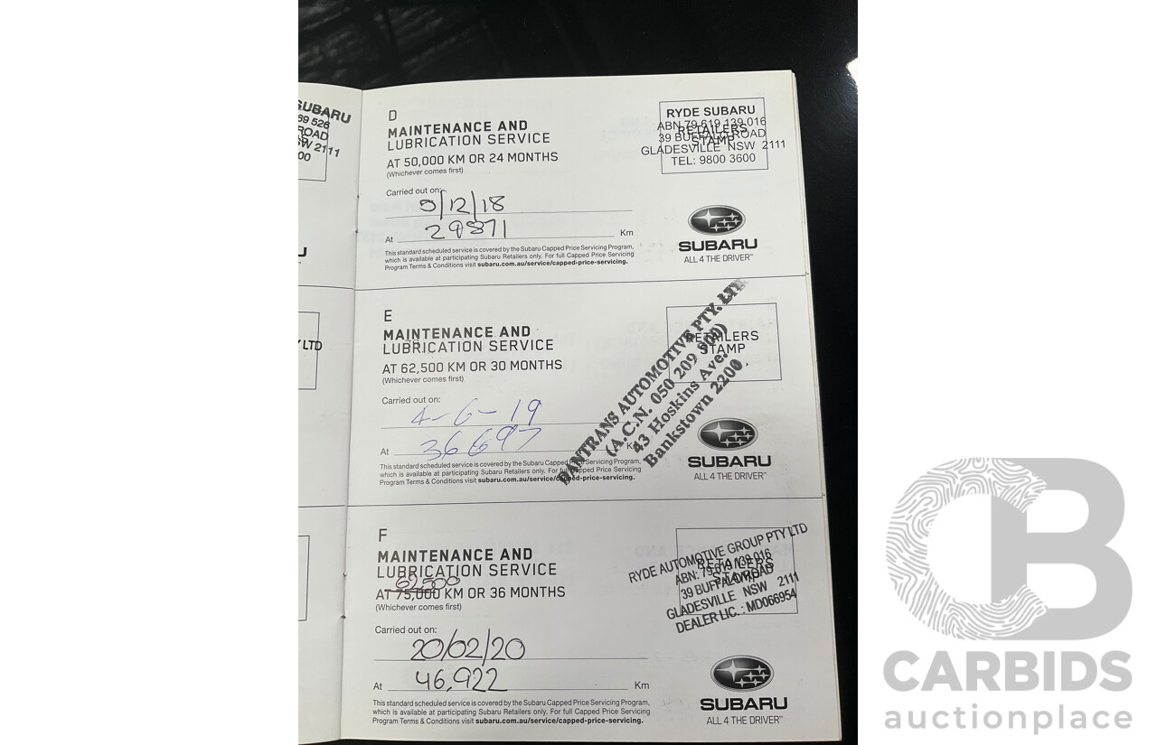 04/2016 Subaru Forester STi tS Special Edition (AWD) MY16 4d Wagon Crystal Black Silica Turbo 2.0L