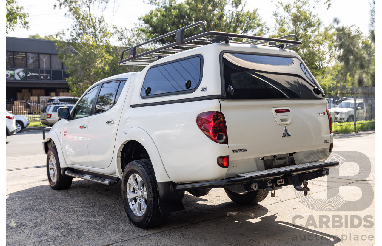 1/2011 Mitsubishi Triton GLX-R (4x4) MN MY11 Double Cab Utility Cool White Turbo Diesel 2.5L