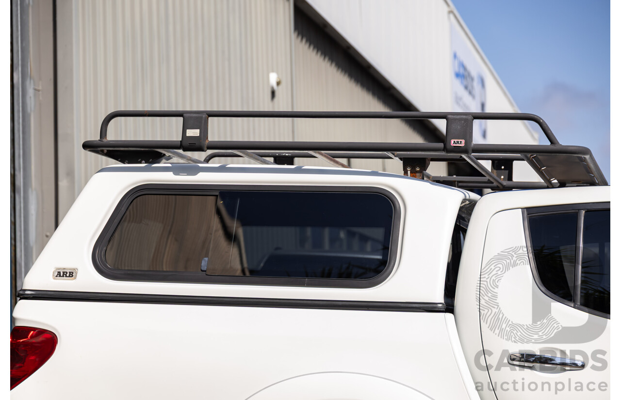 1/2011 Mitsubishi Triton GLX-R (4x4) MN MY11 Double Cab Utility Cool White Turbo Diesel 2.5L