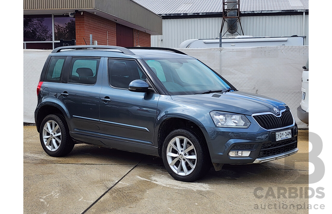 7/2016 Skoda Yeti 81 TSI Active (4x2) 5L MY16 4d Wagon Grey 1.2L