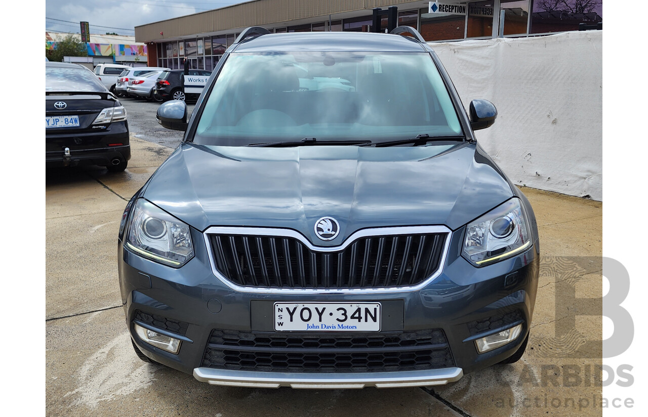 7/2016 Skoda Yeti 81 TSI Active (4x2) 5L MY16 4d Wagon Grey 1.2L