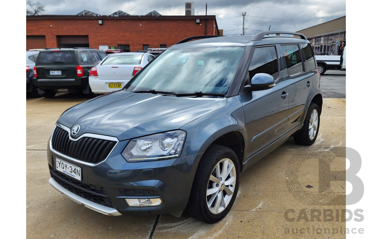 7/2016 Skoda Yeti 81 TSI Active (4x2) 5L MY16 4d Wagon Grey 1.2L