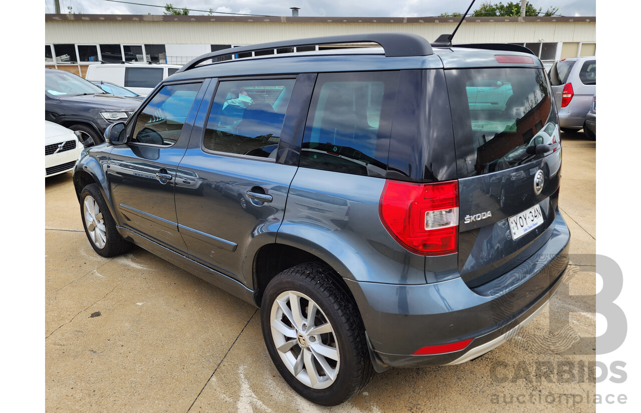7/2016 Skoda Yeti 81 TSI Active (4x2) 5L MY16 4d Wagon Grey 1.2L