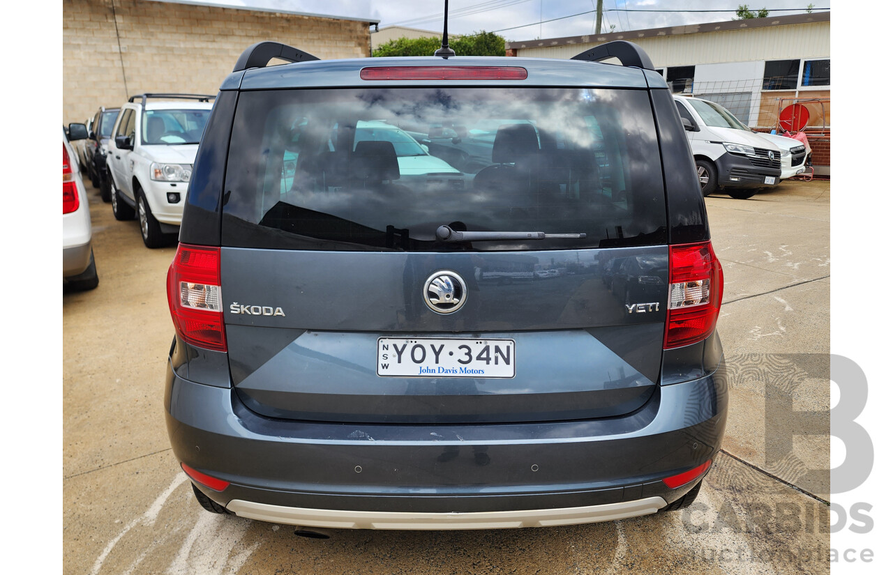 7/2016 Skoda Yeti 81 TSI Active (4x2) 5L MY16 4d Wagon Grey 1.2L