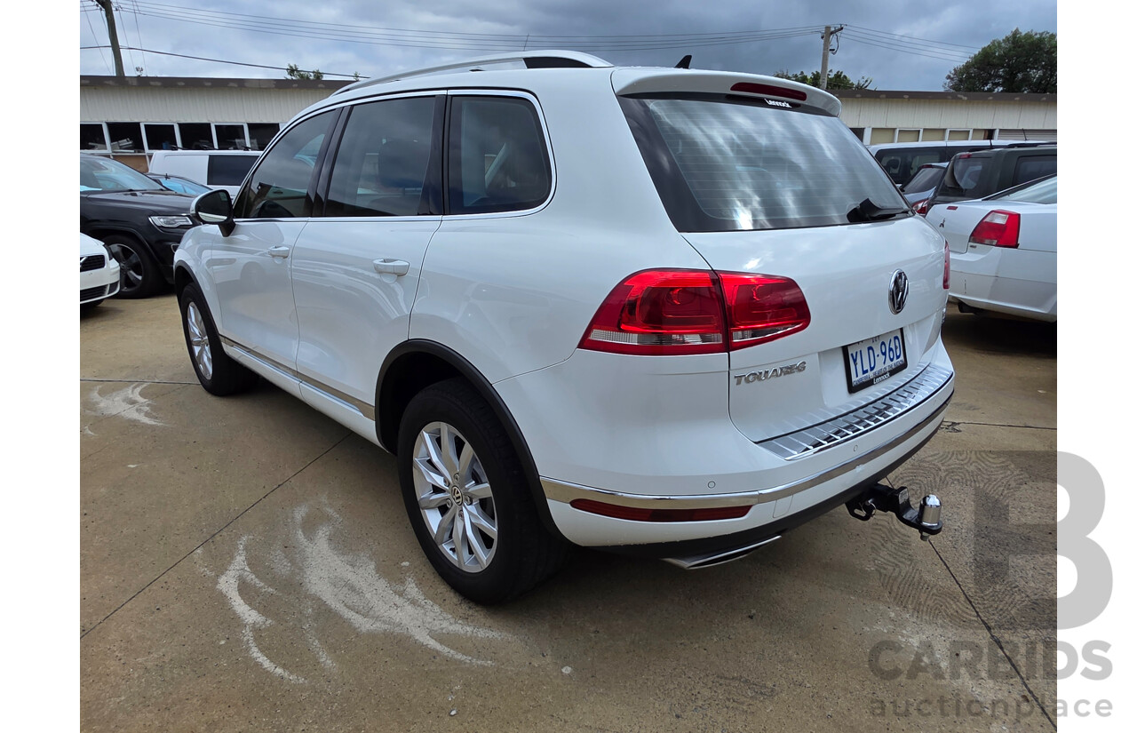 03/2016 Volkswagen Touareg 150 TDI (AWD) 7P MY16 4D Wagon White 3.0L