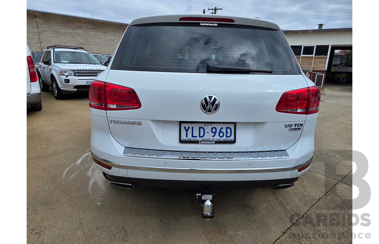 03/2016 Volkswagen Touareg 150 TDI (AWD) 7P MY16 4D Wagon White 3.0L