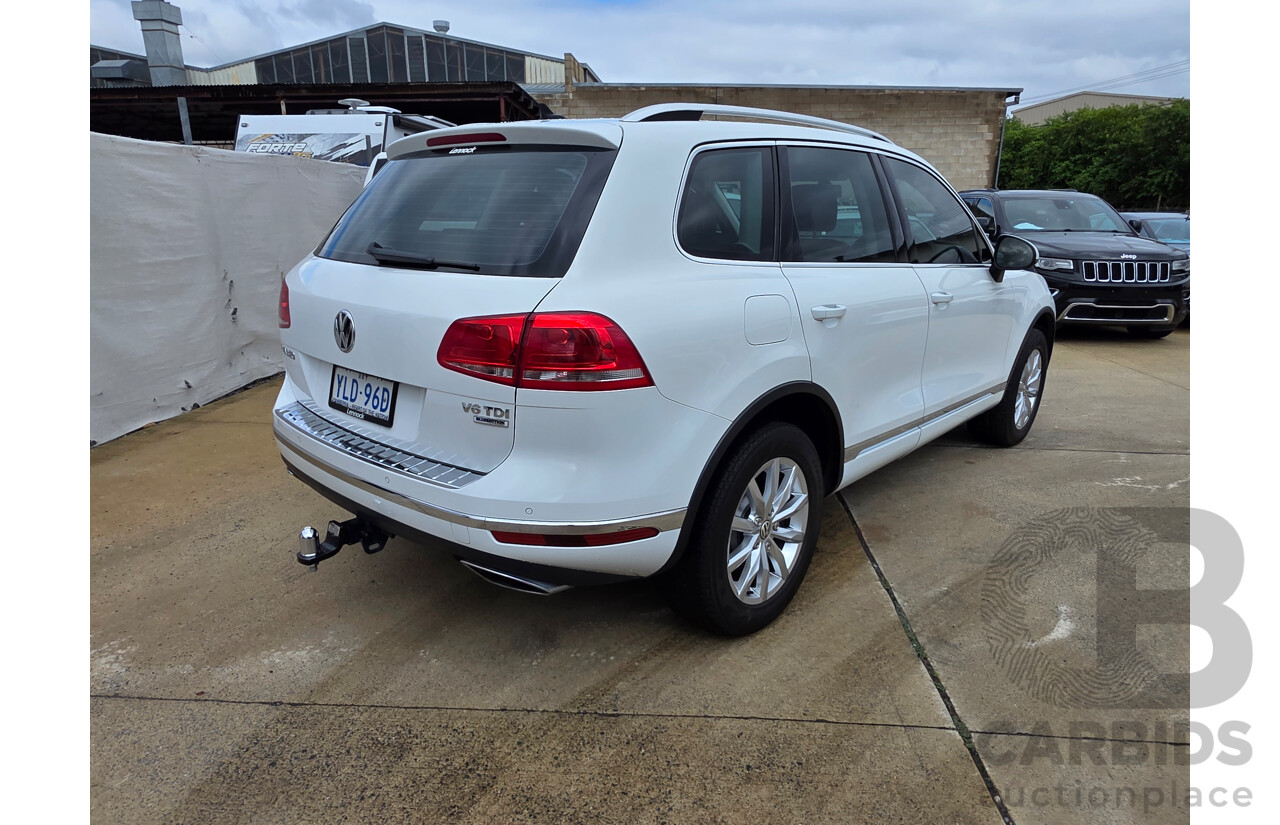 03/2016 Volkswagen Touareg 150 TDI (AWD) 7P MY16 4D Wagon White 3.0L