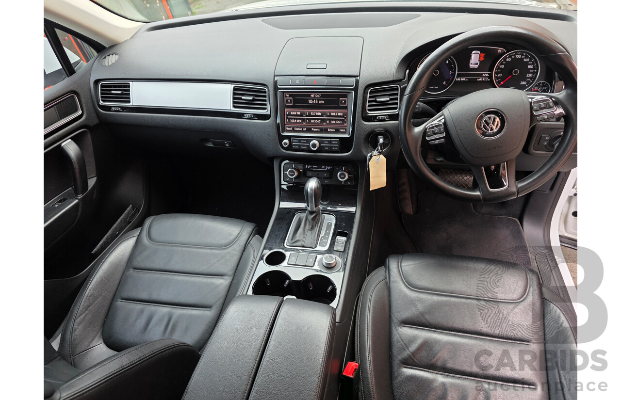 03/2016 Volkswagen Touareg 150 TDI (AWD) 7P MY16 4D Wagon White 3.0L