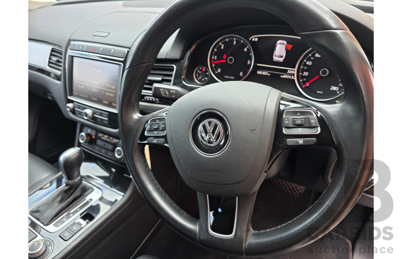 03/2016 Volkswagen Touareg 150 TDI (AWD) 7P MY16 4D Wagon White 3.0L