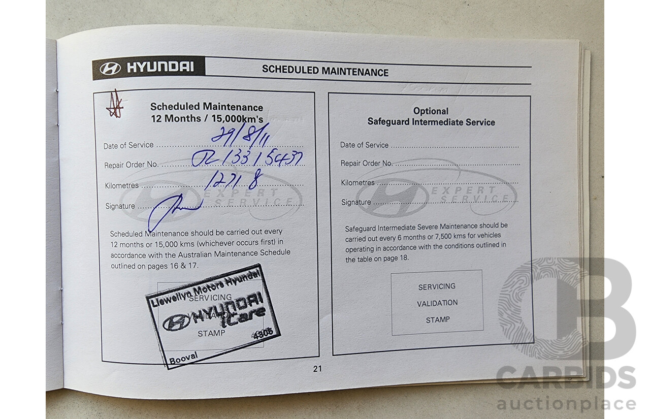 8/2010 Hyundai i30 SLX 1.6 CRDi FD MY10 5d Hatchback White 1.6L