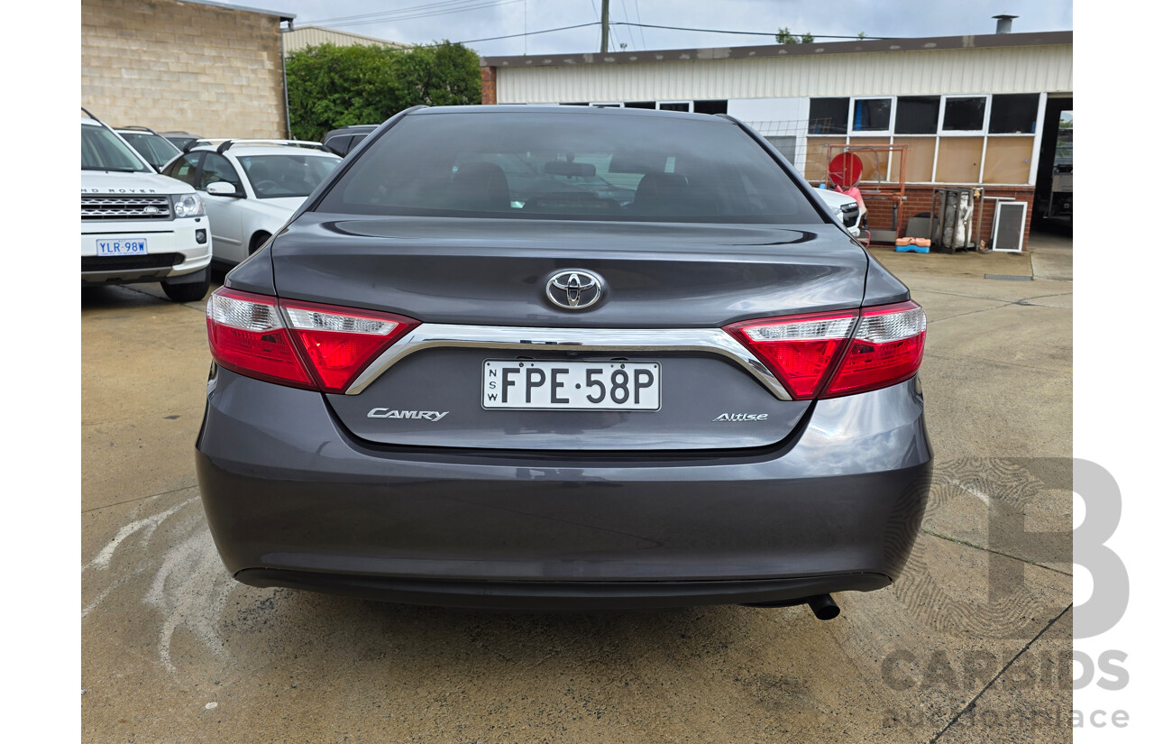 11/2015 Toyota Camry Altise ASV50R 4D Sedan Grey 2.5L