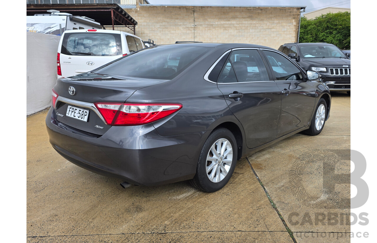 11/2015 Toyota Camry Altise ASV50R 4D Sedan Grey 2.5L
