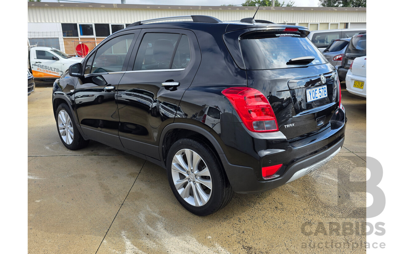 03/2017 Holden Trax LT Turbo TJ MY17 4D Wagon Black 1.4L