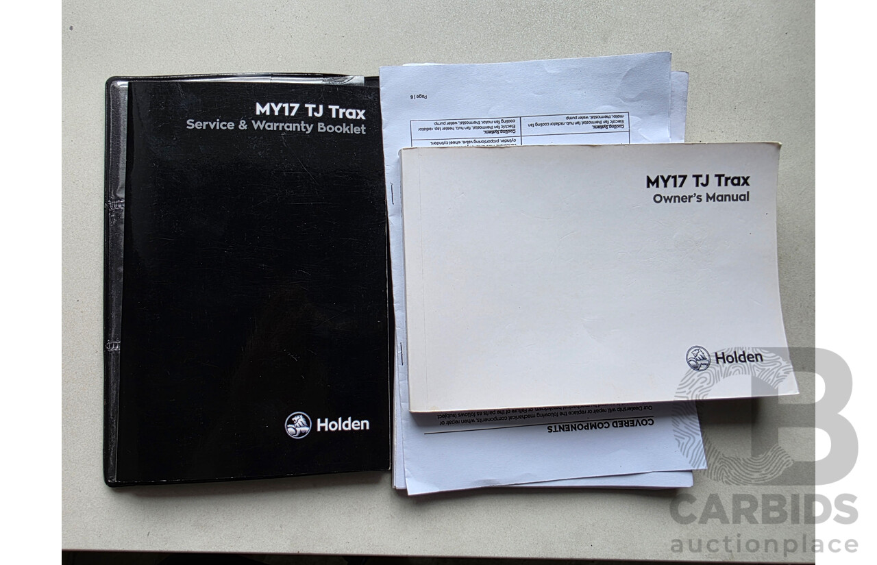 03/2017 Holden Trax LT Turbo TJ MY17 4D Wagon Black  1.4L