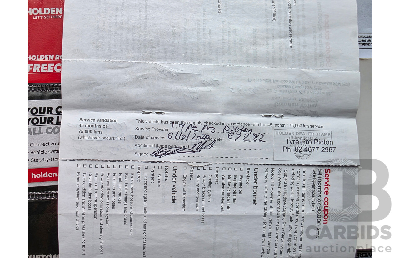 03/2017 Holden Trax LT Turbo TJ MY17 4D Wagon Black  1.4L