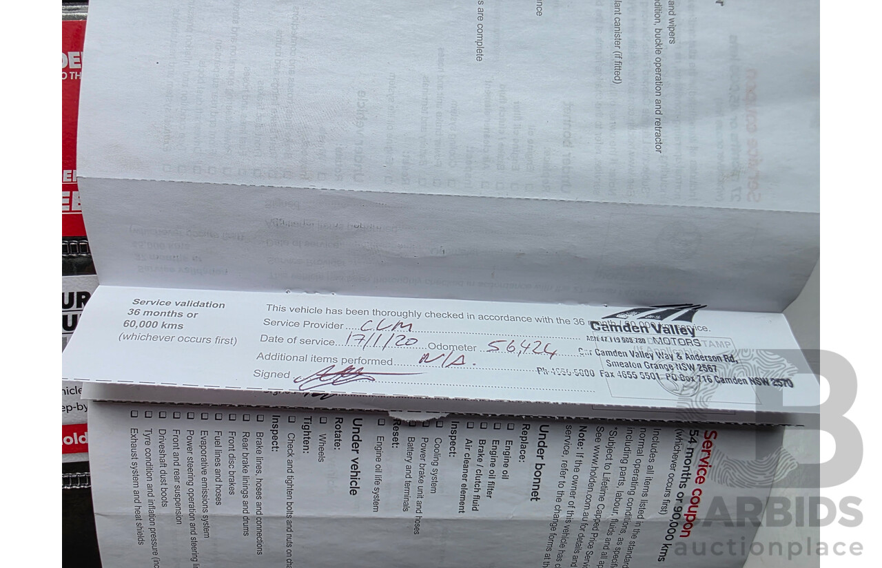 03/2017 Holden Trax LT Turbo TJ MY17 4D Wagon Black  1.4L