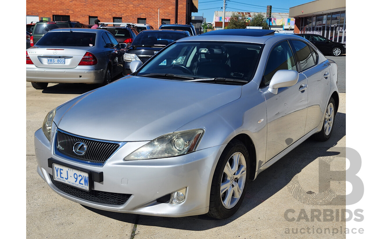 5/2006 Lexus Is250 Prestige GSE20R 4d Sedan Silver 2.5L