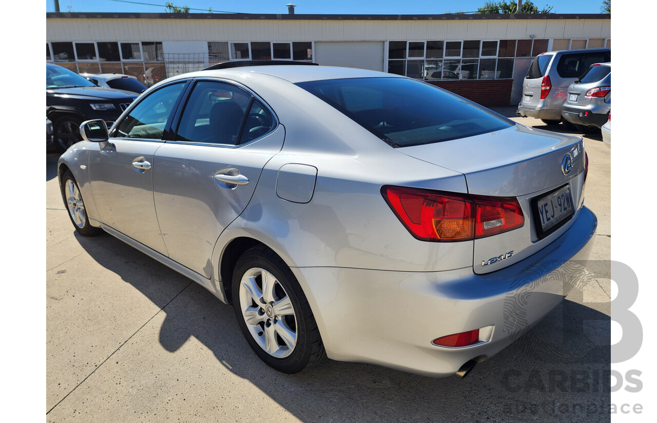 5/2006 Lexus Is250 Prestige GSE20R 4d Sedan Silver 2.5L